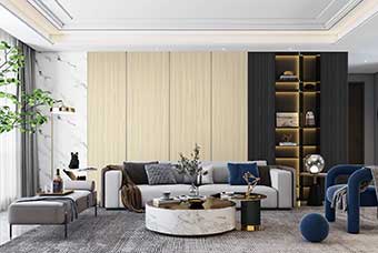 浙江轻奢风格-客厅