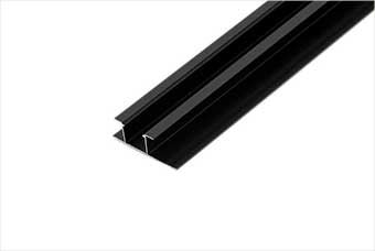 浙江航空纤维墙咔铝合金带灯中条（哑黑氧化）