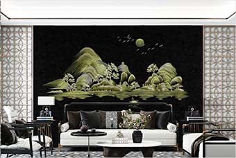 浙江森佰汇航空纤维墙咔（湖光山色）